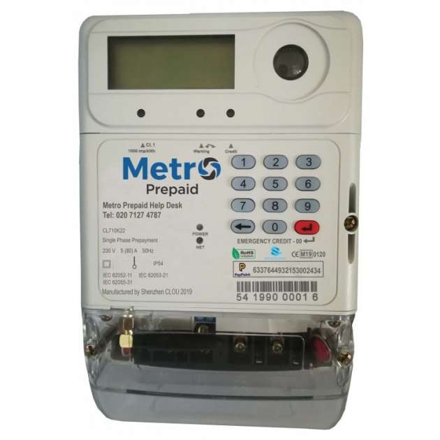 metro-prepaid-single-phase-prepayment-meter-meter-market